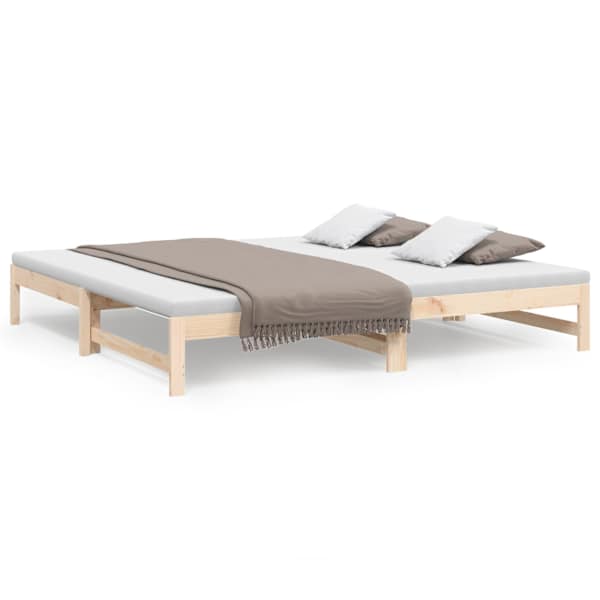vidaXL v&auml;ljat&otilde;mmatav p&auml;evavoodi, 2 x (80x200) cm, m&auml;nnipuit
