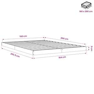 Rám postele 150 x 200 cm King Size masivní borovice - obrázek 8