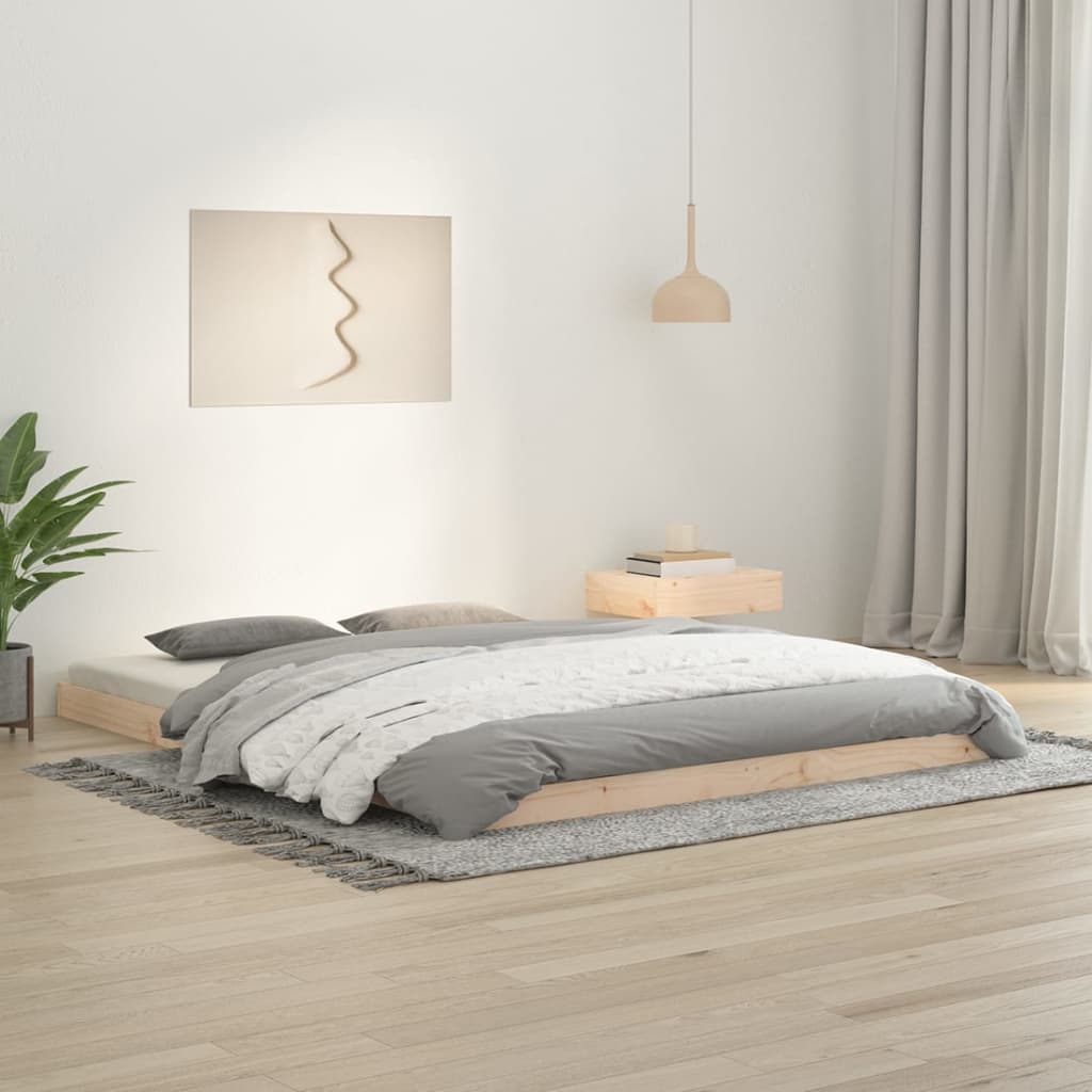 vidaXL Cadru de pat, 150x200 cm King Size, lemn masiv de pin