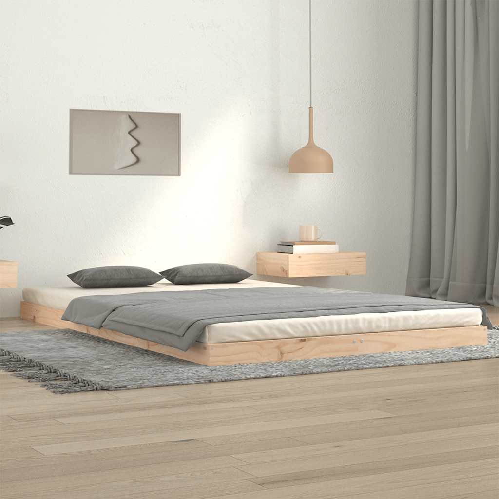 vidaXL Sängynrunko 120x200 cm täysi mänty