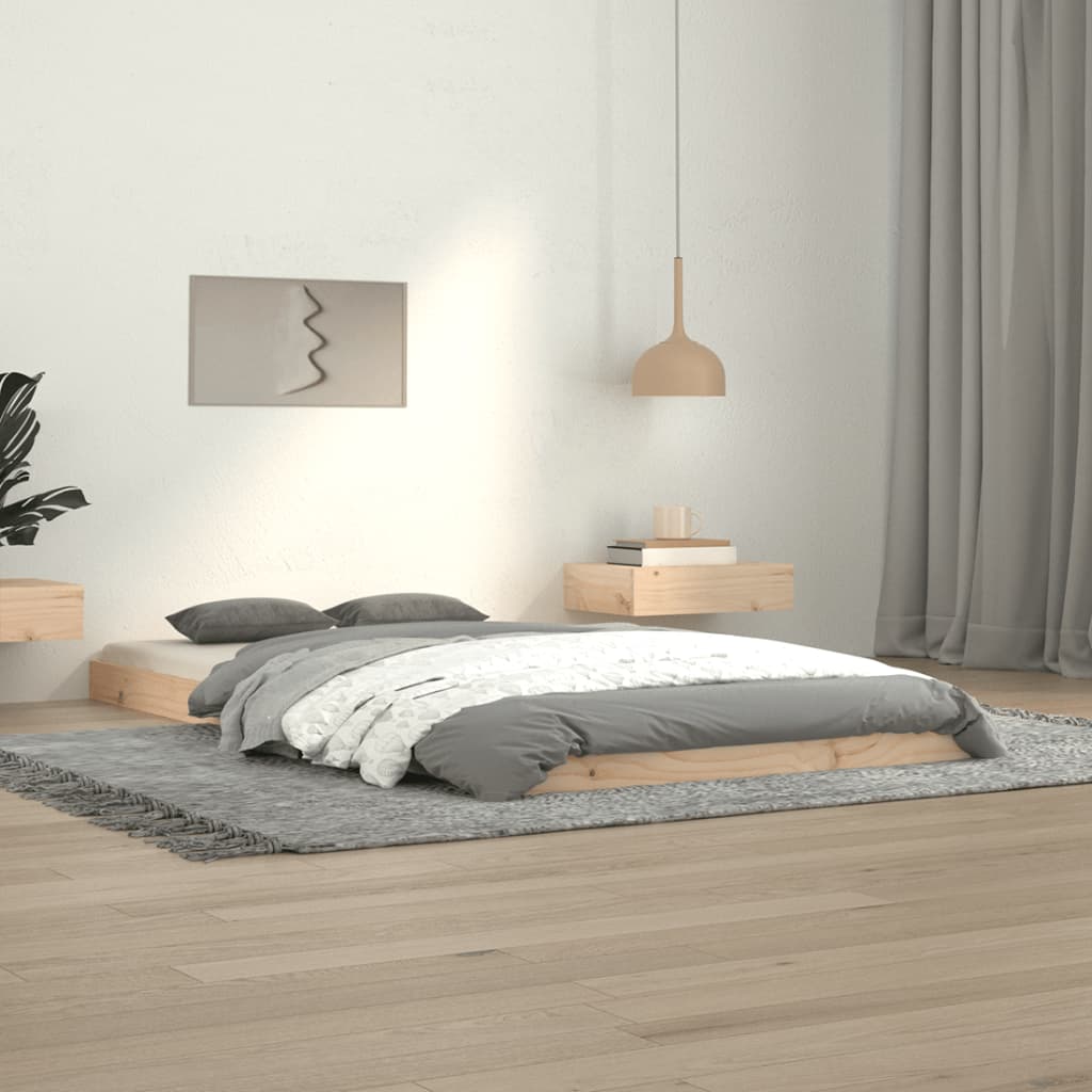 vidaXL Sängynrunko 100x200 cm täysi mänty