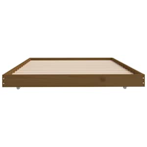Rám postele medově hnědý 80 x 200 cm masivní borové dřevo - obrázek 6