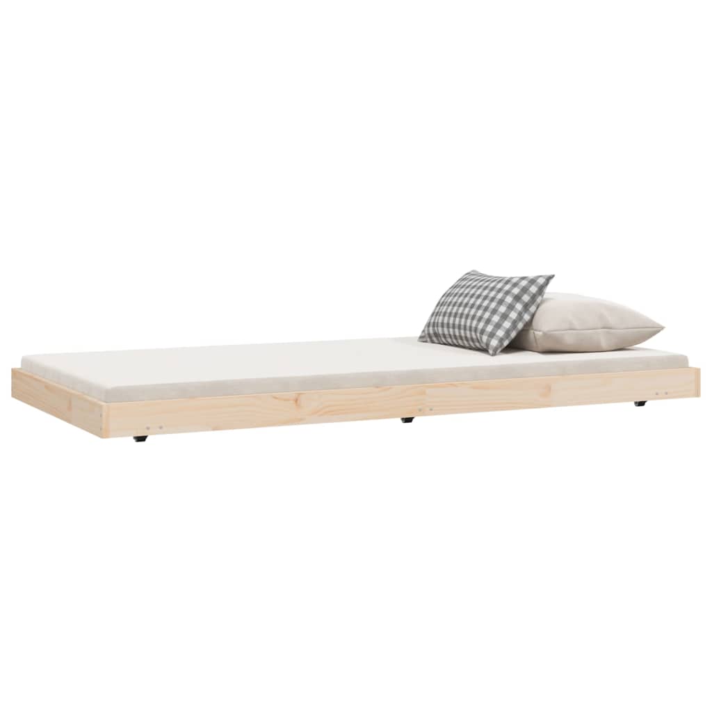 vidaXL Cadru pat fără saltea, 90x190 cm, lemn masiv de pin