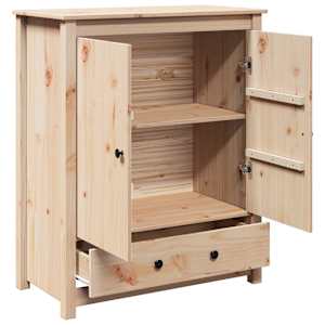 Skříň highboard 83 x 41,5 x 100 cm masivní borové dřevo - obrázek 6