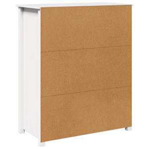 Skříň highboard bílá 83 x 41,5 x 100 cm masivní borové dřevo - obrázek 8