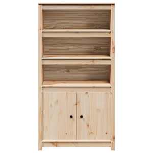 Skříň highboard 80 x 35 x 154 cm masivní borové dřevo - obrázek 5