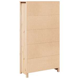 Skříň highboard 80 x 35 x 154 cm masivní borové dřevo - obrázek 8