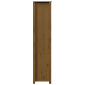 Skříň highboard medově hnědá 80 x 35 x 154 cm masivní borovice - obrázek 7