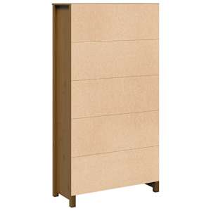 Skříň highboard medově hnědá 80 x 35 x 154 cm masivní borovice - obrázek 8