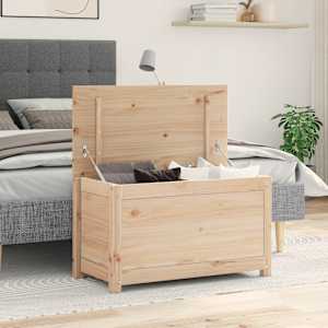 Úložný box 80 x 40 x 45,5 cm masivní borové dřevo - obrázek 1