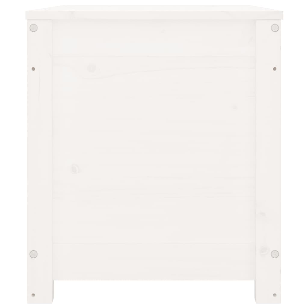  Úložný box biely 80x40x45,5 cm masívna borovica