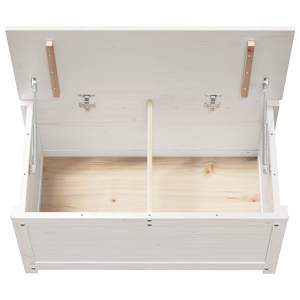Úložný box bílá 80 x 40 x 45,5 cm masivní borové dřevo - obrázek 8