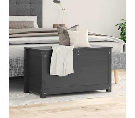 vidaXL &Scaron;katla za shranjevanje 80x40x45,5 cm trdna borovina