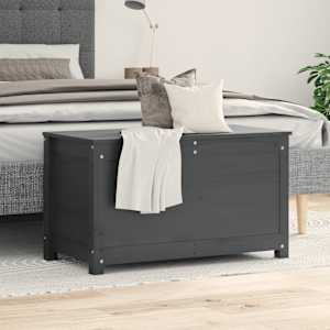 vidaXL &Scaron;katla za shranjevanje 80x40x45,5 cm trdna borovina