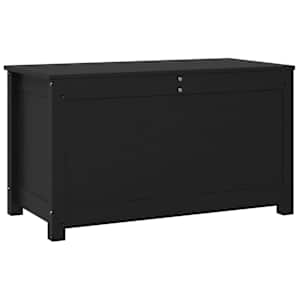 Úložný box černý 80x40x45,5 cm masivní borové dřevo - obrázek 7