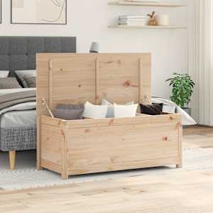 Škatla za shranjevanje 110x50x45,5 cm trdna borovina