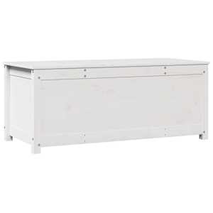Úložný box bílá 110 x 50 x 45,5 cm masivní borové dřevo - obrázek 2