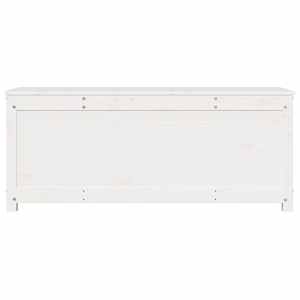 Úložný box bílá 110 x 50 x 45,5 cm masivní borové dřevo - obrázek 5