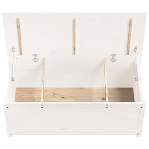 Úložný box bílá 110 x 50 x 45,5 cm masivní borové dřevo - obrázek 8