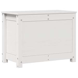 Úložný box bílá 60x32x45,5 cm masivní borové dřevo - obrázek 2