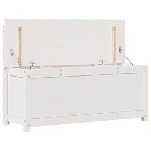 Lavice bílá 110 x 41 x 76,5 cm masivní borovice - obrázek 9