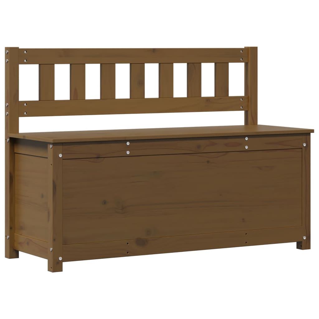 vidaXL Bankje 110x41x76,5 cm massief grenenhout honingbruin