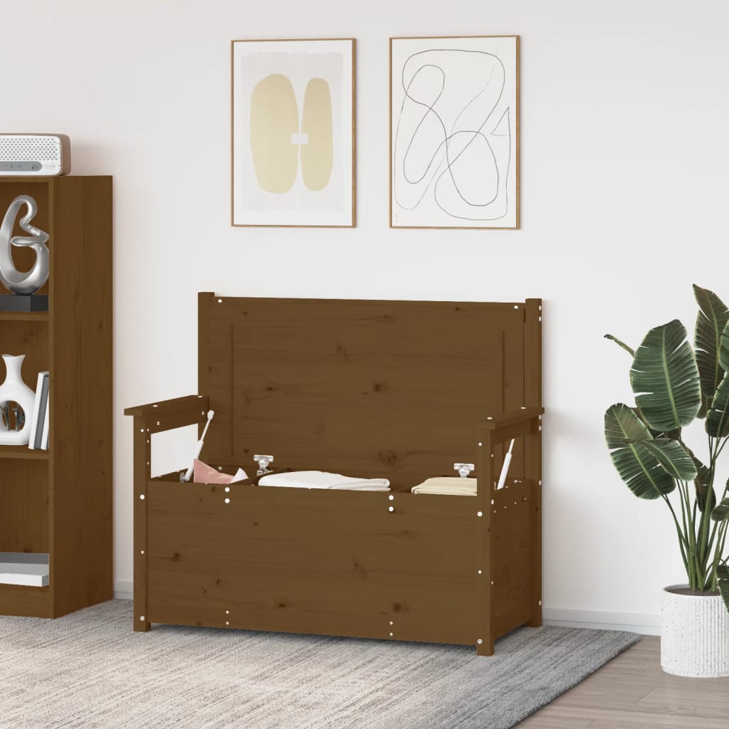 Ławka 112,5x51,5x96,5cm lite drewno sosna skrzynia ławka duży wybór vidaXL - Zdjęcie 17 z 50