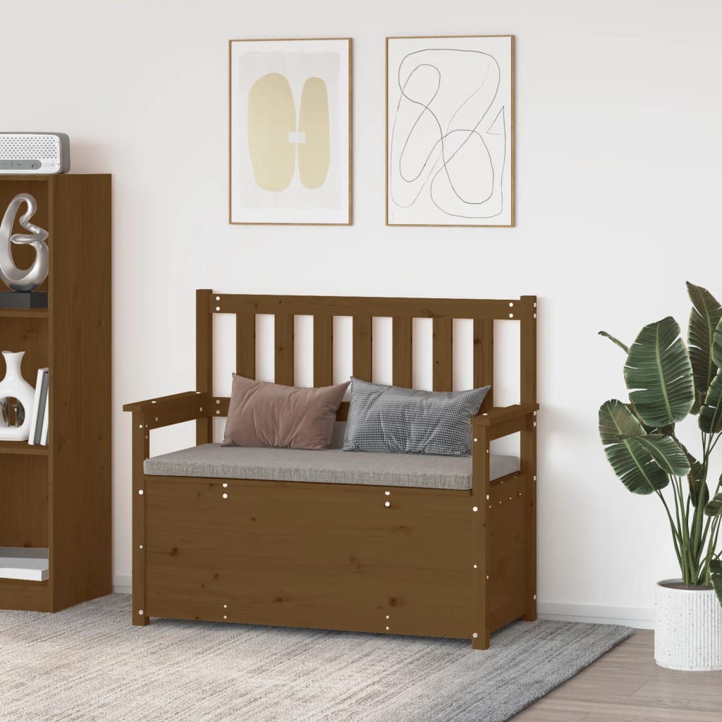 Ławka 112,5x51,5x96,5cm lite drewno sosna skrzynia ławka duży wybór vidaXL - Zdjęcie 15 z 50