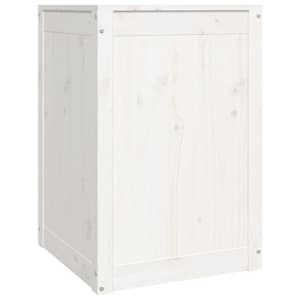 Box na prádlo bílý 44 x 44 x 66 cm masivní borové dřevo - obrázek 5