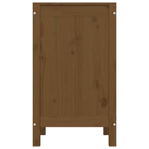 Box na prádlo medově hnědý 44 x 44 x 76 cm masivní borové dřevo - obrázek 6