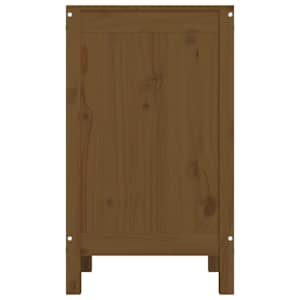 Box na prádlo medově hnědý 44 x 44 x 76 cm masivní borové dřevo - obrázek 7