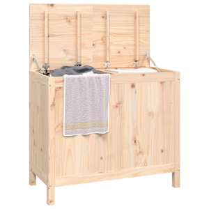 Box na prádlo 88,5x44x76 cm masivní borové dřevo - obrázek 4