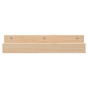Nástěnné police 2 ks 50 x 12 x 9 cm masivní borové dřevo - obrázek 4