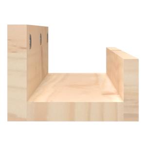 Nástěnné police 2 ks 50 x 12 x 9 cm masivní borové dřevo - obrázek 5