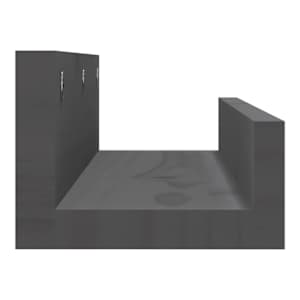 Nástěnné police 2 ks šedé 50 x 12 x 9 cm masivní borové dřevo - obrázek 5