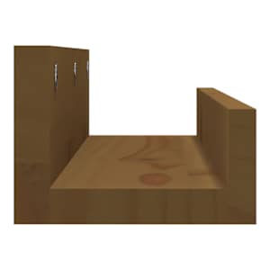Nástěnné police 2 ks medově hnědé 50x12x9 cm masivní borovice - obrázek 5