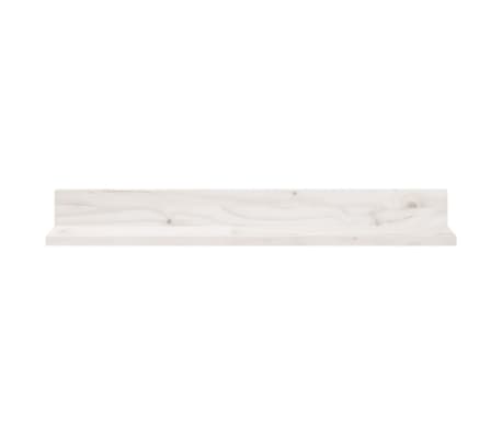 vidaXL Wandkasten 2 st 80x11x9 cm massief grenenhout wit