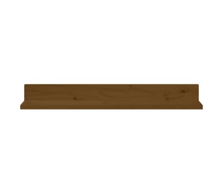 vidaXL Wandregale 2 Stk. Honigbraun 80x11x9 cm Massivholz Kiefer