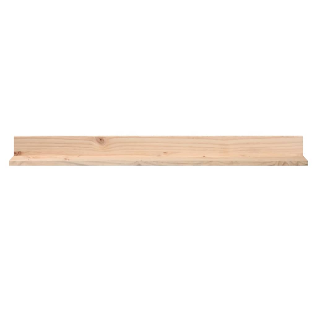 vidaXL Wall Shelves 2 pcs 110x11x9 cm Solid Wood Pine