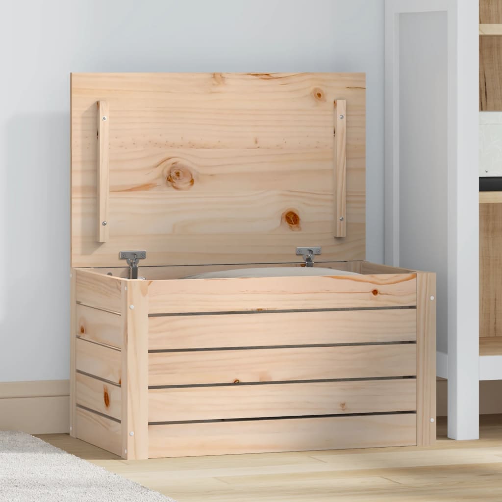 Úložný box 59,5 x 36,5 x 33 cm masivní borové dřevo