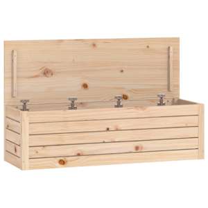 Úložný box 109x36,5x33 cm masivní borové dřevo - obrázek 2