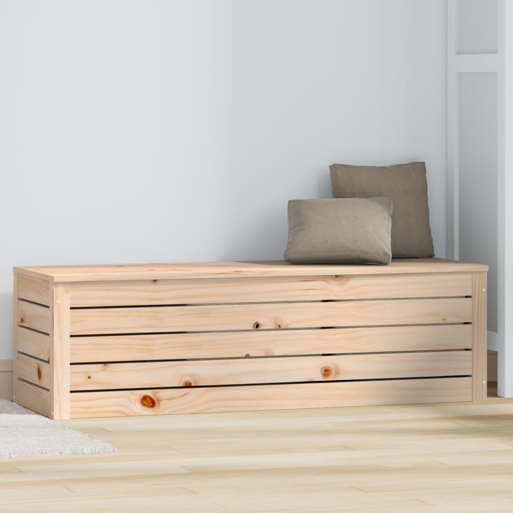 vidaXL Úložný box 109x36,5x33 cm masívna borovica