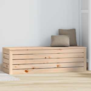Úložný box 109x36,5x33 cm masivní borové dřevo - obrázek 3