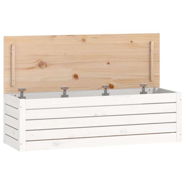 vidaXL hoiukast, valge, 109x36,5x33 cm, m&auml;nnipuit