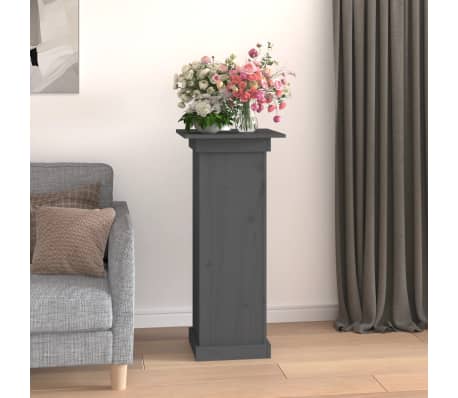 vidaXL Stojan na květiny &scaron;ed&yacute; 40 x 40 x 90 cm masivn&iacute; borov&eacute; dřevo