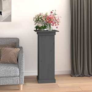 vidaXL Stojan na květiny &scaron;ed&yacute; 40 x 40 x 90 cm masivn&iacute; borov&eacute; dřevo