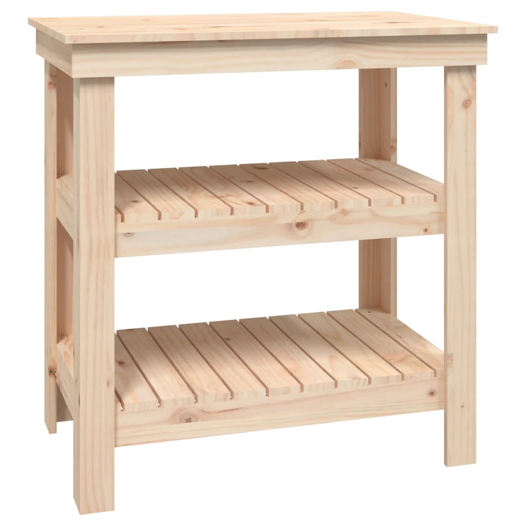 Dílenský stůl 78,5 x 50 x 80 cm masivní borové dřevo