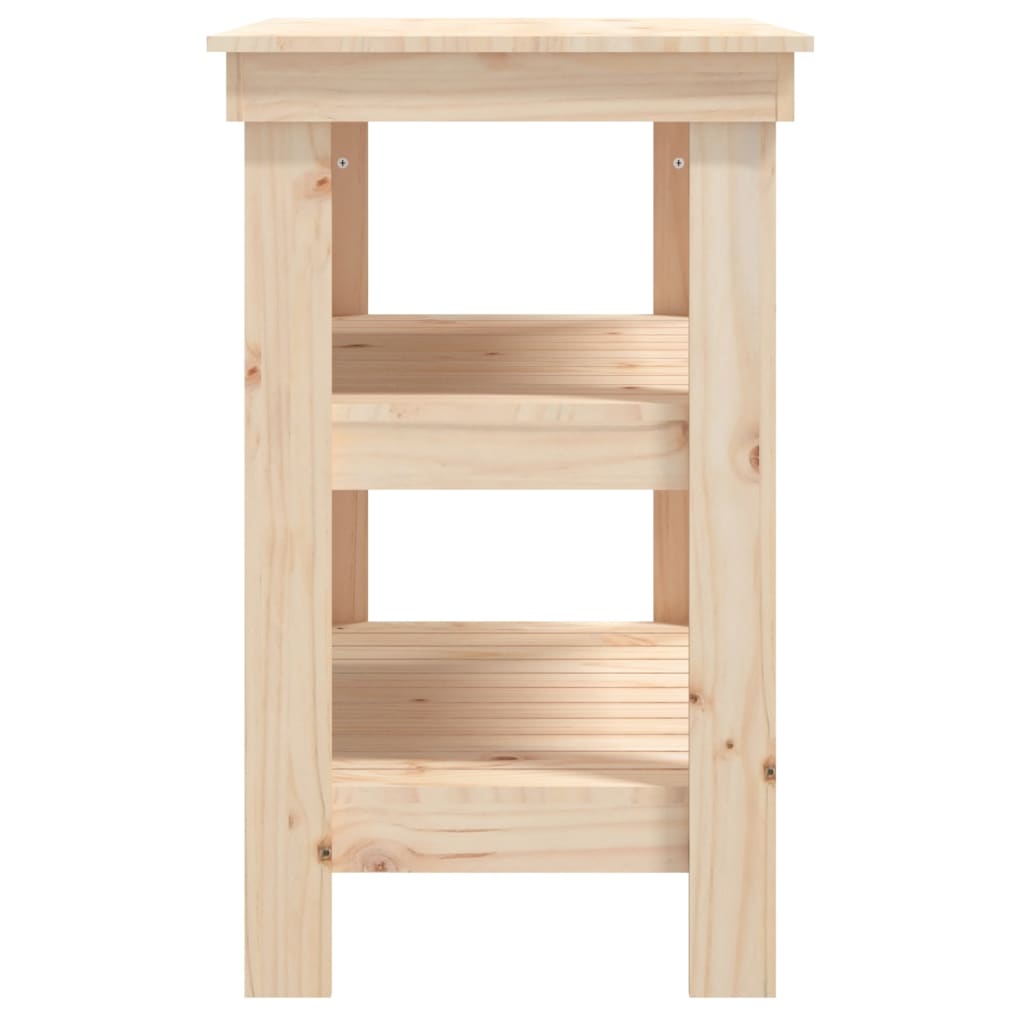 Dílenský stůl 78,5 x 50 x 80 cm masivní borové dřevo