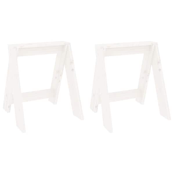 vidaXL pukid 2 tk, valge, 40 x 40 x 45 cm, m&auml;nnipuit