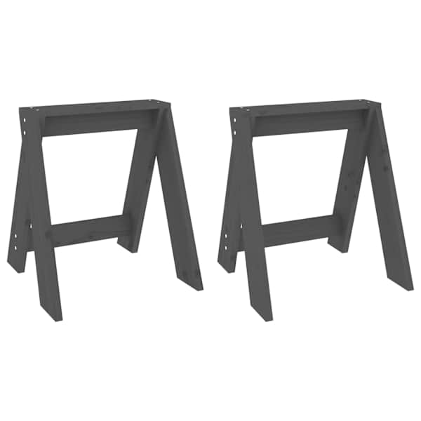 vidaXL pukid 2 tk, hall, 40 x 40 x 45 cm, m&auml;nnipuit
